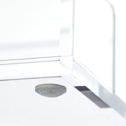 Juvale Clear Acrylic Sticky Note Holder, 3.9" x 3.9" x 1.6" Desk Accessory & Organizer for Classroom