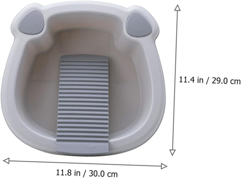 1 Set Toddmomy Wash Basin Laundry Tub Basin Tub Underwear Washboard Hand Washing Clothes Bin Mini Cloth Wash Board Baby