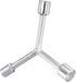 Y-Shaped 3 Way Socket Wrench, 10mm 12mm 14mm, 3-inch Length, CR-V Y-Type Hex Spanner Repair Tool