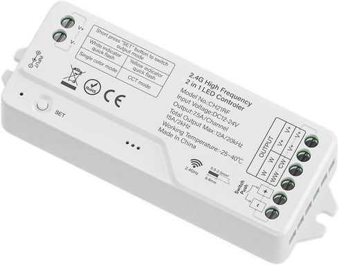 BTF-LIGHTING CH21RF 2.4GHz RF LED Controller 20kHz High Frequency PWM Silent No