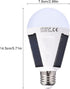 Solar Light Bulbs, Emergency Solar Rechargeable Light Bulbs, Outdoor Waterproof Camping Lamps for Tent, Portable LED Light Bulb for Shed Night, Emergency Power Outage and Outside(12W) by PerGar