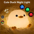 Dimmable IFTHFOUR DoDo Duck Night Light, LED Cute Silicone Nursery Lamp, Touch Sensor Lamp, RGB & Warm White Light