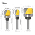1/4 Inch Bit,3Pcs Set ASNOMY Shank Bowl and Tray Router Cove Juice Groove Router Bit with Ball Bearing Dish Carving