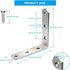 5 Pcs Stainless Steel Corner Brace L Bracket, 3 x 3 inch Heavy Duty 90 Degree Joint with Screw