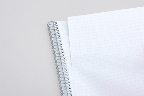 Maruman SPIRAL NOTE BASIC, 8.98 x 11.69 inches (A4), 80 Sheets, 5mm Dot Grid, White