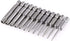 Yakamoz 12pcs 1/4 Inch Hex Shank T5-T40 Torx Head Screw Driver Bit Set, Security Tamper Proof Tools