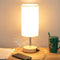 Yarra-Decor Bedside Table Lamp with USB Port, Touch Control 3 Way Dimmable Nightstand Lamp for Bedroom, LED Bulb