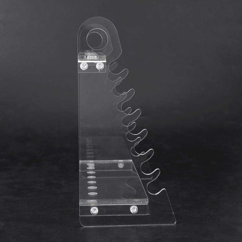 Pipette Rack, Organic Glass Trapezoid Holder, 1.5cm Hole Diameter for Experiment