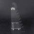 Pipette Rack, Organic Glass Trapezoid Holder, 1.5cm Hole Diameter for Experiment
