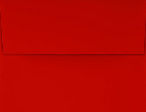 LUXPaper A2 Invitation Envelopes, 4 3/8" x 5 3/4", Holiday Red, 60lb Text, 50 Qty
