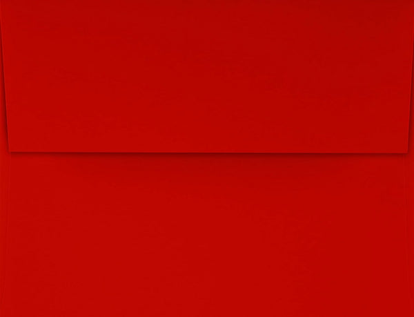 LUXPaper A2 Invitation Envelopes, 4 3/8" x 5 3/4", Holiday Red, 60lb Text, 50 Qty
