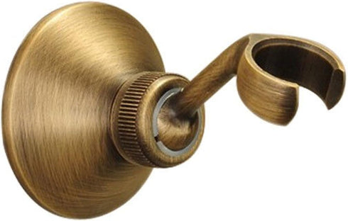 dDanke Wall Mounted Adjustable Shower Head Holder with Brass Swivel Base Universal Fit