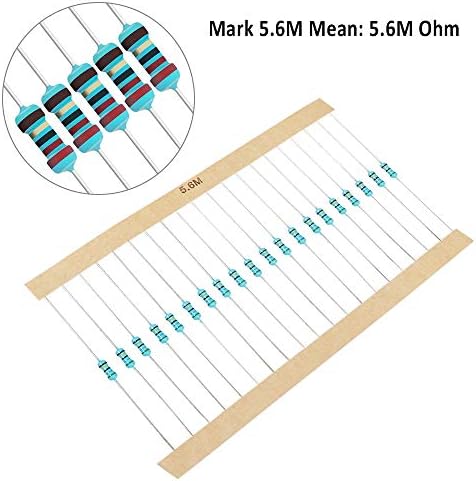 Aniann 1280 Pieces Resistor Kit - 64 Values 1% Assorted Resistors 1 Ohm-10M Ohm for DIY Projects