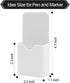 VieFantaisie 2 PCS Magnetic Pen Marker Holder, Magnetic Dry Erase Marker Holder, Magnet Pen Pencil Storage for Fridge