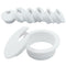 Hordion 6Pcs Desk Grommet 1.5 inch Cable Grommets Hole Cover, Wire Cord Organizer for Furniture, White