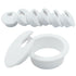 Hordion 6Pcs Desk Grommet 1.5 inch Cable Grommets Hole Cover, Wire Cord Organizer for Furniture, White