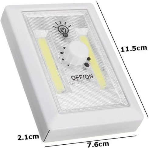 2pcs Bedside Wall Lights Night Light for Corridor Cabinet Wardrobe Bright Cob Switch Lamp for Stairs Indoor Use No