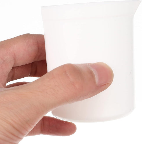 Lab Beaker, PTFE Beaker Acid and Alkali Resistant, High Lubrication White Measuring Cup for Lab (100ml)