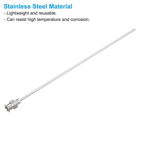 PATIKIL 14Ga x 5 Inch Stainless Steel Dispensing Needle Tips - 6Pcs Blunt Tips Luer Lock for Thick Glue Ink