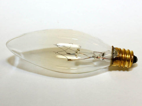 Bulbrite B8 (E12) Bulb, 1 Count (Pack 1), Incandescent Candelabra Screw Base Light of Clear