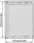 6" x 8" White Plastic Access Panel Door for Plumbing, Electricity, and Alarm Wall Access