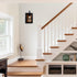 E26 Farmhouse Wall Light Fixtures,Modern Industrial Wall Sconces Lighting Indoor with Base Faux-Wood Color Matte Black
