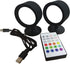 BHBP 360 (black-2pcs) LED Magnetic Wall Light with Rotation Touch Remote Control Rechargeable Reading Mural Lights