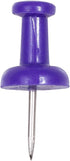 JAM PAPER Colorful Push Pins, Purple Pushpins, 100/Pack