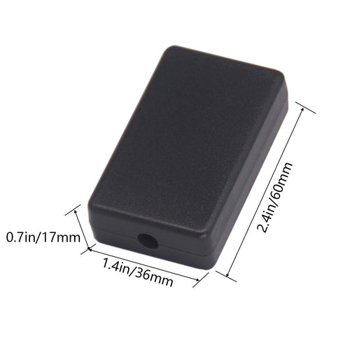 Zulkit 5Pcs Project Boxes ABS Plastic Electrical Project Case Power Junction Box Black 2.36 x 1.42 x 0.67 inch (60 x 36 x 17 mm)