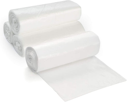 12-16 Gallon Clear Garbage Can Liners, 500 Count - Medium - Large