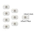 QUUPY 8Pcs 1.5x2.8CM Self Adhesive Caster Wheels Smooth Rotation Appliance Wheels Small Pulley Swivel Caster