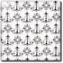 3dRose 8 Inch Chic White and Black Chandeliers Ceramic Tile