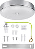 Arturesthome 4.7" Silver Ceiling Canopy Light Kit Rewind Single Hole with Hardware,Ceiling