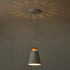 7.87in Counter, Mini Pendant Light Fixtures White Wood Pendant Lighting for Kitchen Island Cone Modern Ceiling Hanging