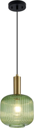 8 Inch Green Glass Pendant Lights Small Modern Chandelier Pendant Lighting Mid