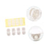 8pcs Self-Adhesive Storage Box Wheels Practical Sticky Casters for Bedside Tables Cabinets Suitcases and Trash Cans