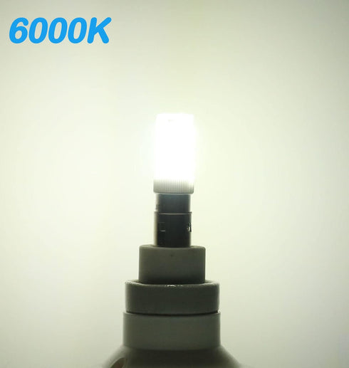 (4-Pack) BA15D LED Double Contact Bayonet Base Sewing Machine Bulb 120 Volts T3/T4/C7/S6 4W Daylight 6000K