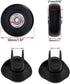 50 x 18mm Set of 4 Luggage Suitcase Replacement Wheels, Rubber Swivel Caster Bearings