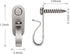 20 Pack Stainless Steel Light Hanger Hooks, Screw Hooks for Hanging Christmas Lights and LED Clips