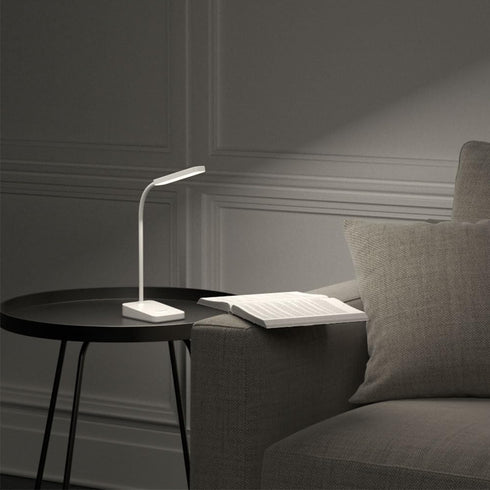 LED Desk Lamp, USB Powered Desk Light, White, Daylight White, with Smartphone Stand Included
