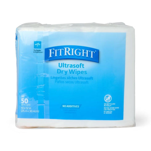 Medline Ultrasoft Dry Baby Wipes, 500 Count, Gentle Cleansing Cloths for Sensitive Skin