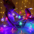 AUAUY 40 19.6FT 2 Snowflakes String Lights, LED String Lights Battery Operated Modes, Waterproof Outdoor Lights