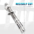 1/2"x 4-1/2" inch Stainless Steel Standard Wedge Anchor, Fasteners for Concrete (4 pcs)