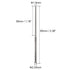 uxcell Mini Diamond Burrs Grinding Drill Bits for Rotary Tool 2.35mm Shank 1.5mm Cylindrical Ball Nose 5 Pcs