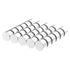 N52 Powerful Small Rare Earth Magnets, 3/8" D x 1/4" H, 30 Pack, Silver Neodymium Disc Magnets for DIY and Office