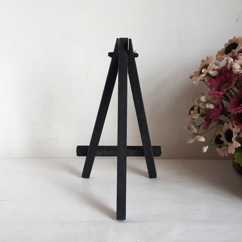 TEHAUX Mini Easel Tripod - Wooden Display Stand for Tabletop Canvas, Photo Easel, and Card Easel
