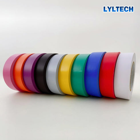 Electrical Tape Matte Rainbow 10 Colors Pack 3/4-Inch by 60 Feet, Waterproof and Durable with Strong Adhesive