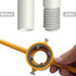 6Pcs PVC Thread Maker Tool Kit, Plastic Pipe Threader with 3 Dies 1/2", 3/4" and 1" NPT Manual Hand Tool