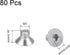 uxcell M3x4mm Flat Head Machine Screws, Inner Hex Screw 304 Stainless Steel Fasteners, 80 Pcs