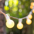 25FT G40 27 Bulbs, Outdoor String Lights, Frosted White Globe String Lights with Warm White Hanging Patio Lights UL
